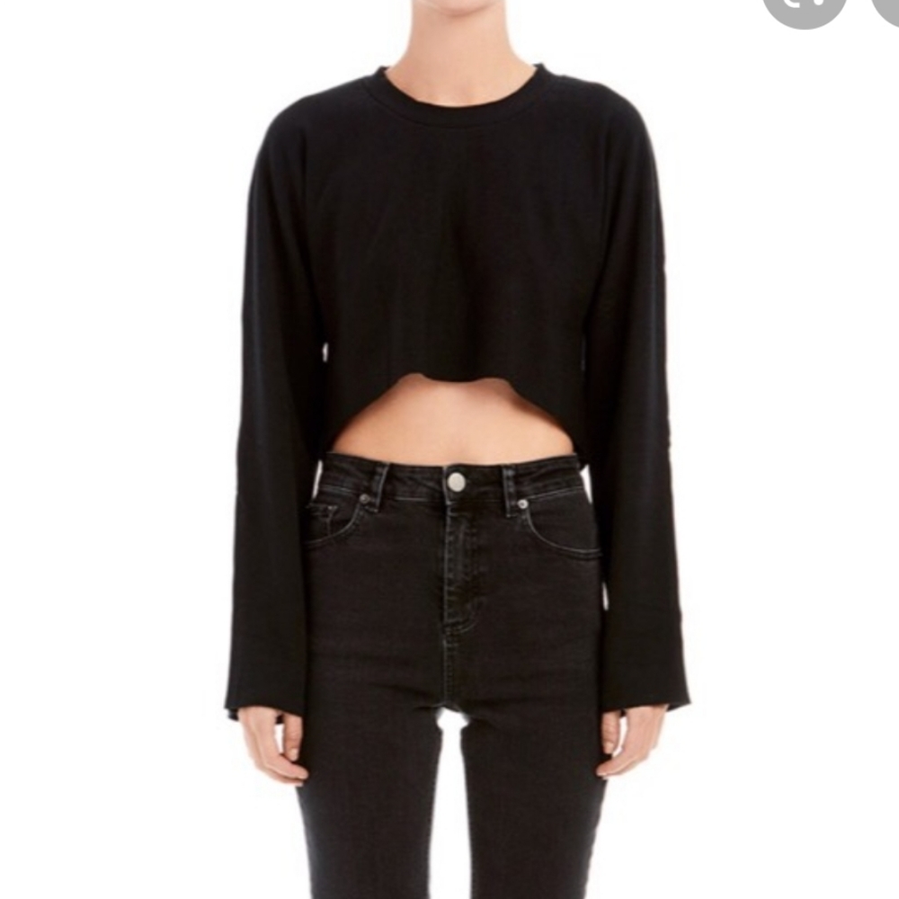 Are You Am I cropped Ava Sweatshirt S